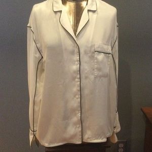 nap White Oversized Lounge/Pajama Top